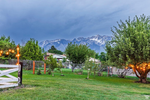 10297 S Weeping Willow Dr E, Sandy, UT 84070 - view of yard featuring a mountain view