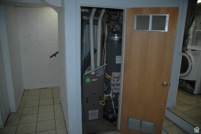 682 W 400 N, Payson, UT 84651 - utility room with washer / dryer and gas water heater