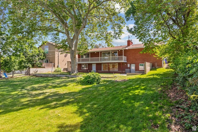 2858 S 50 W, Bountiful, UT 84010 - rear view of house with a chimney and brick siding