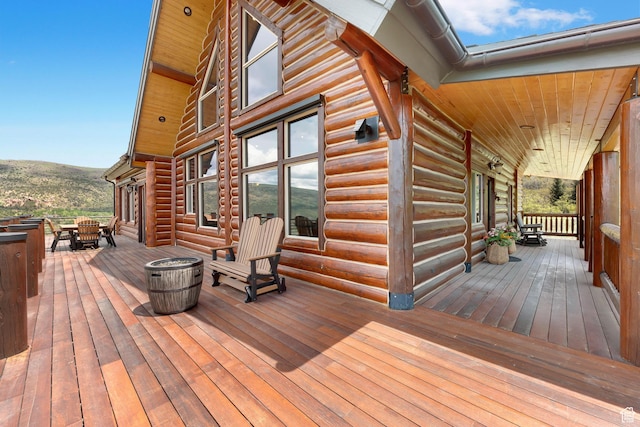 1551 Tree Top Ln Unit 360, Heber City, UT 84032 - wooden deck with outdoor dining space