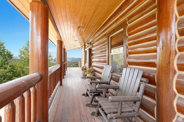 1551 Tree Top Ln Unit 360, Heber City, UT 84032 - wooden terrace with a mountain view