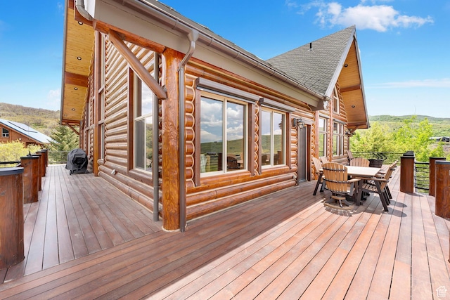 1551 Tree Top Ln Unit 360, Heber City, UT 84032 - wooden deck with outdoor dining space