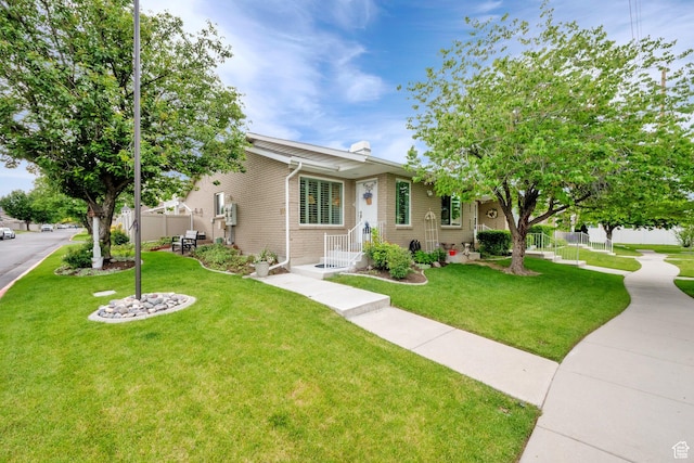1502 W Cornerstone Dr, South Jordan, UT 84095 - single story home with brick siding and a chimney