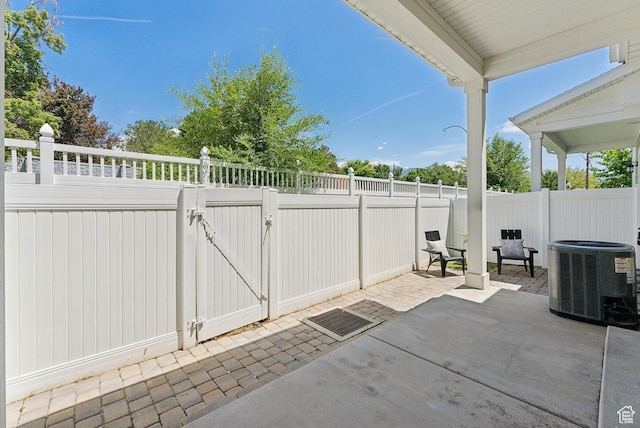 4269 S Haven Park Way, Holladay, UT 84124 - fenced backyard featuring central AC unit, a gate, and a patio