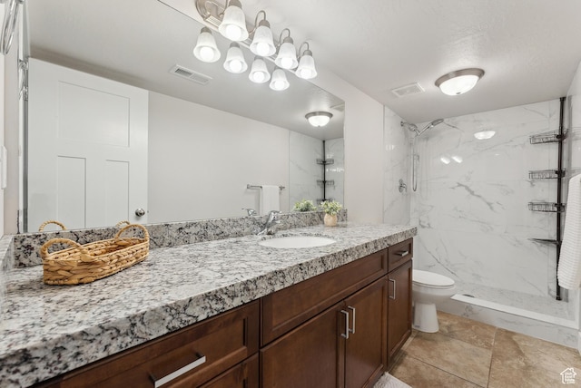 4269 S Haven Park Way, Holladay, UT 84124 - full bathroom featuring toilet, a marble finish shower, and vanity