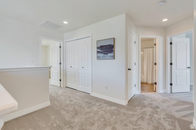 14069 S Rutherford Ave W, Bluffdale, UT 84065 - corridor featuring carpet flooring, baseboards, and recessed lighting