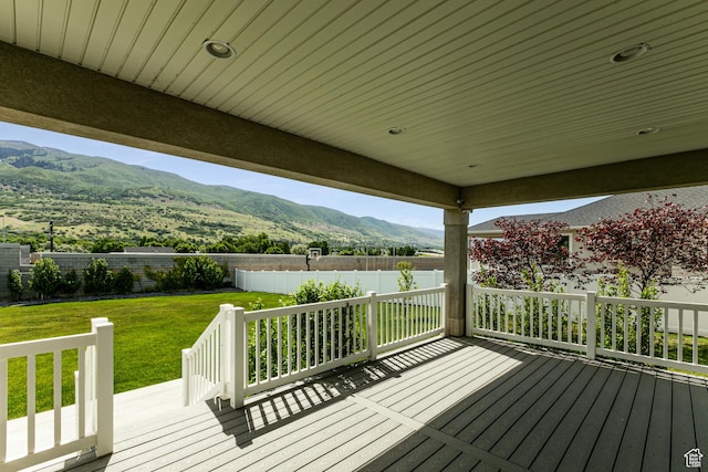 1065 S 425 W, Farmington, UT 84025 - wooden terrace with a mountain view