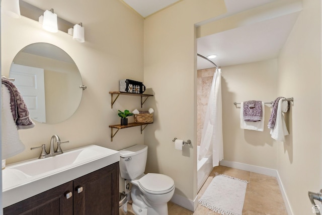 705 Parkview Dr, Summit Park, UT 84098 - bathroom with vanity, toilet, baseboards, and tile patterned floors