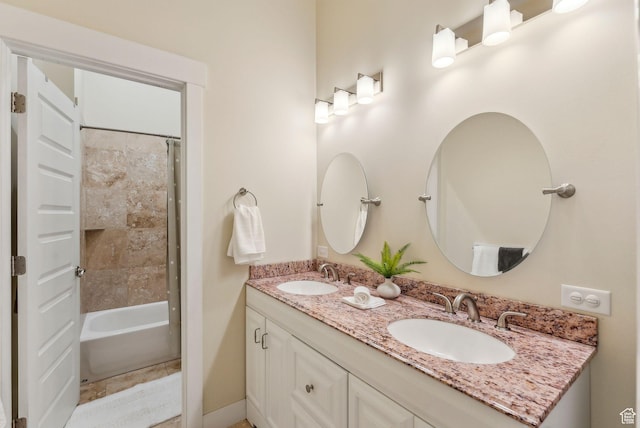 705 Parkview Dr, Summit Park, UT 84098 - full bath featuring double vanity and bathing tub / shower combination