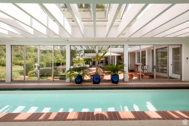 2285 E Cottonwood Cir, Holladay, UT 84117 - indoor pool with a patio area