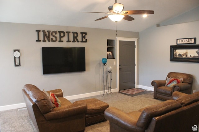 730 S 300 W, Garland, UT 84312 - carpeted living room featuring a ceiling fan and baseboards