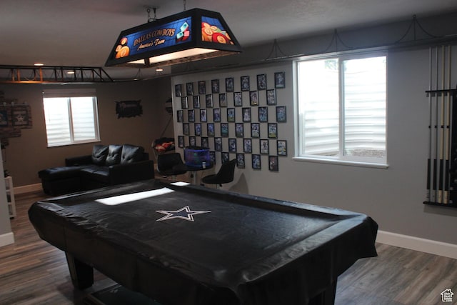 730 S 300 W, Garland, UT 84312 - game room featuring wood finished floors, baseboards, and pool table