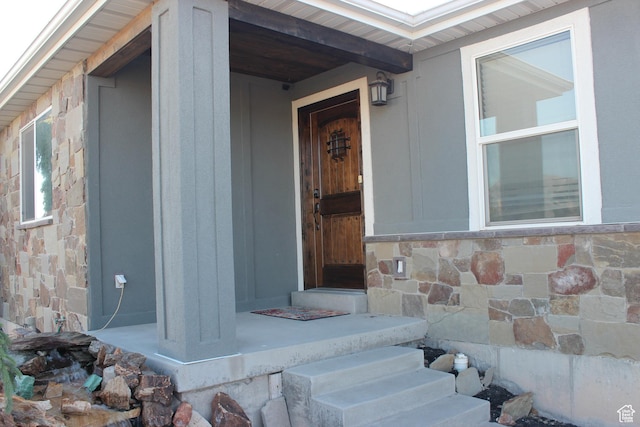 730 S 300 W, Garland, UT 84312 - view of exterior entry featuring stone siding