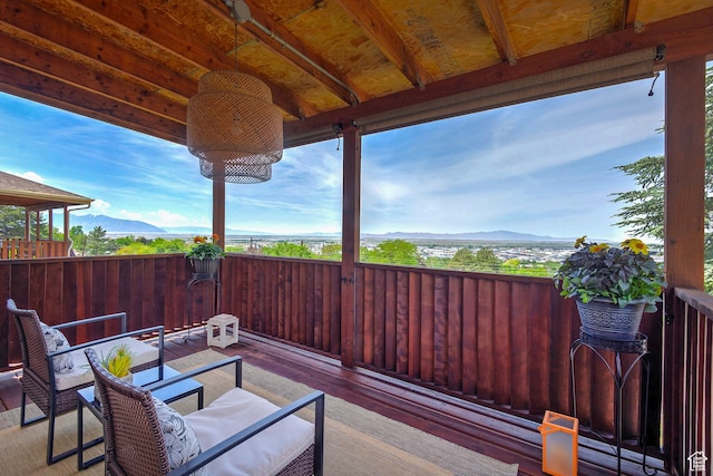 96 S 350 E, North Salt Lake, UT 84054 - view of patio / terrace with a mountain view