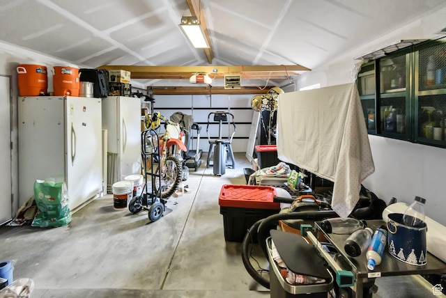 1031 S Brooklyn Rd, Elsinore, UT 84724 - garage with freestanding refrigerator