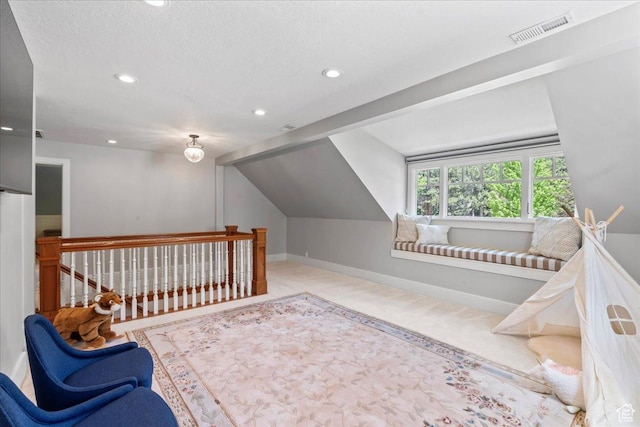 3 Dawn Hill Dr, Sandy, UT 84092 - additional living space with recessed lighting, baseboards, lofted ceiling, and carpet