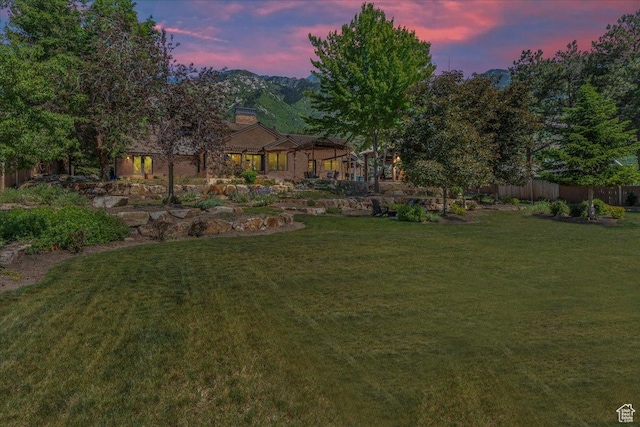 3 Dawn Hill Dr, Sandy, UT 84092 - view of yard at dusk