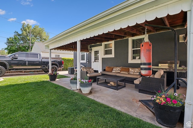 2058 Van Buren Ave, Ogden, UT 84401 - view of patio / terrace with an outdoor living space