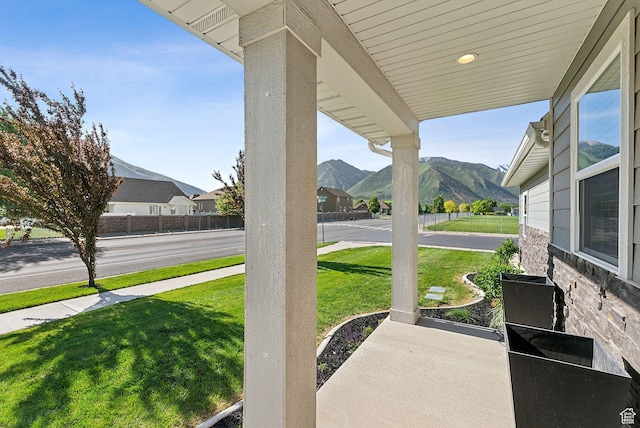 1184 S 2300 E, Spanish Fork, UT 84660 - view of patio with a mountain view