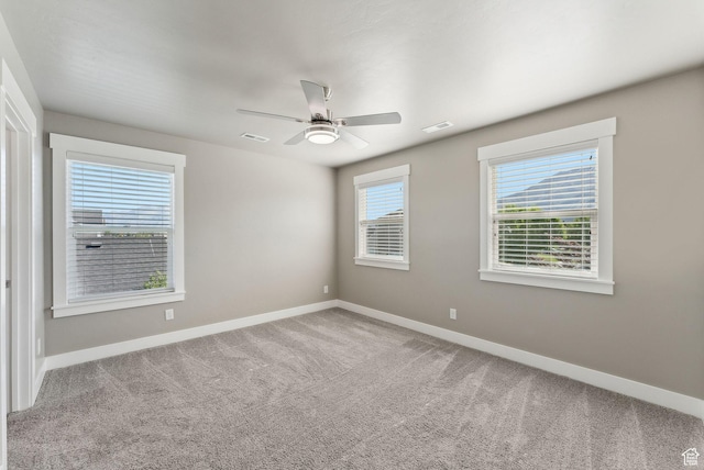 1184 S 2300 E, Spanish Fork, UT 84660 - empty room with carpet floors, baseboards, and a ceiling fan