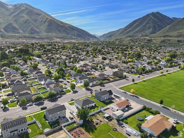 1184 S 2300 E, Spanish Fork, UT 84660 - aerial perspective of suburban area featuring a mountain backdrop