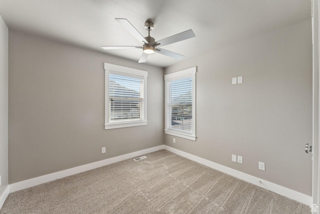 1184 S 2300 E, Spanish Fork, UT 84660 - spare room with ceiling fan, baseboards, and carpet
