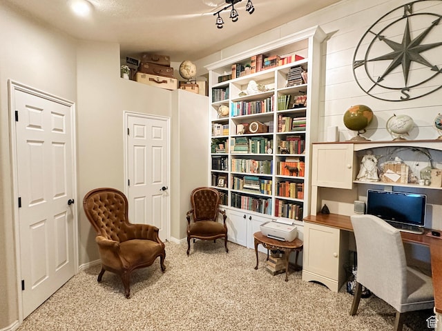 14114 S 3600 W, Bluffdale, UT 84065 - sitting room with carpet flooring and an office area