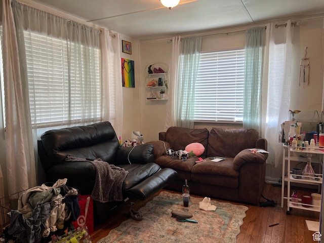 374 S 900 W, Cedar City, UT 84720 - living area with healthy amount of natural light and wood-type flooring