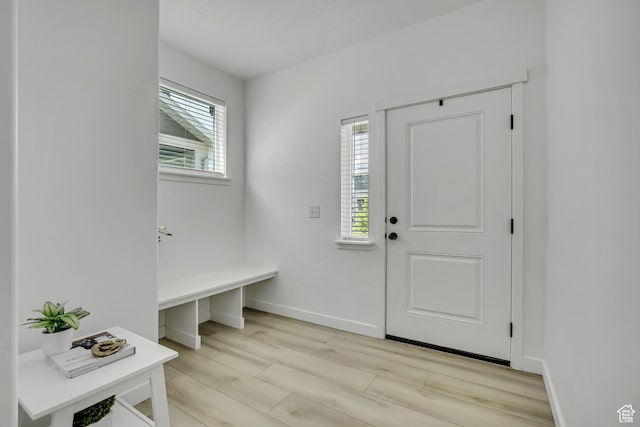 4214 E Sun Crest Dr Unit Lot68, Eagle Mountain, UT 84005 - mudroom with light wood-style flooring and baseboards