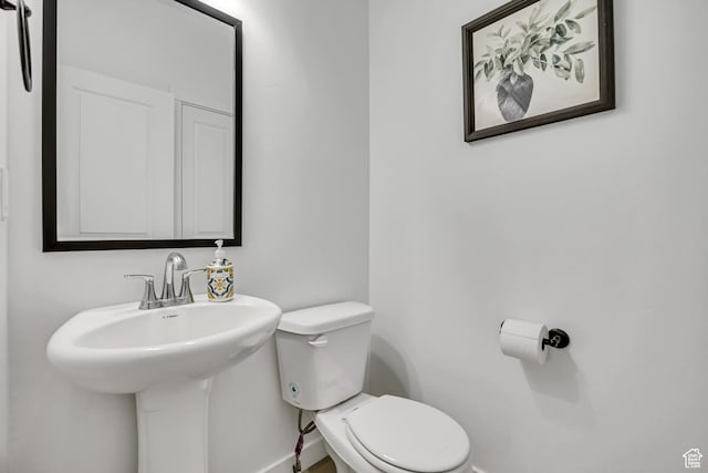 4214 E Sun Crest Dr Unit Lot68, Eagle Mountain, UT 84005 - half bath with toilet, baseboards, and a sink