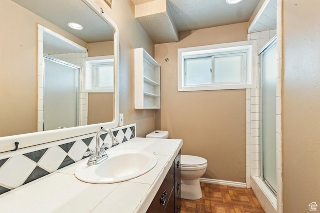 793 E 100 S, Hyrum, UT 84319 - full bath featuring toilet, vanity, and a shower stall