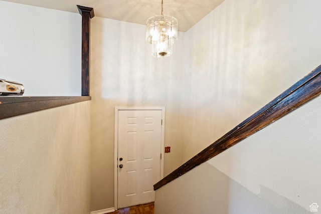 793 E 100 S, Hyrum, UT 84319 - staircase with a chandelier