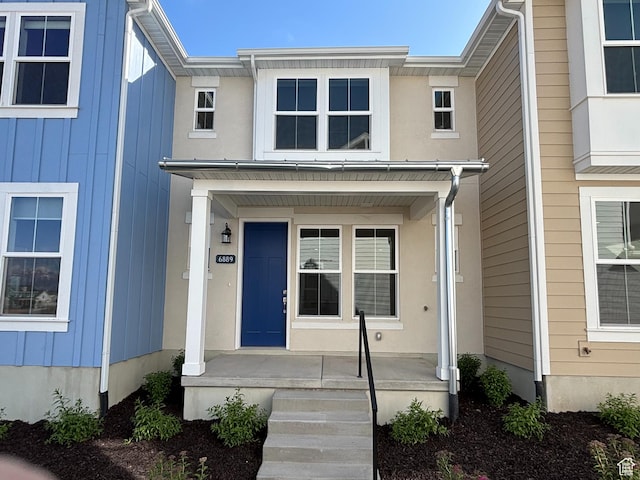 6889 W S Jordan Pkwy, South Jordan, UT 84009 - view of front of home featuring a porch
