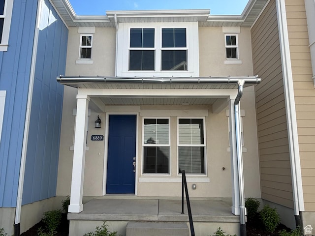 6889 W S Jordan Pkwy, South Jordan, UT 84009 - entrance to property featuring covered porch