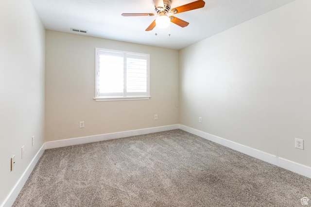 3380 S 930 W, Syracuse, UT 84075 - spare room featuring carpet floors, ceiling fan, and baseboards