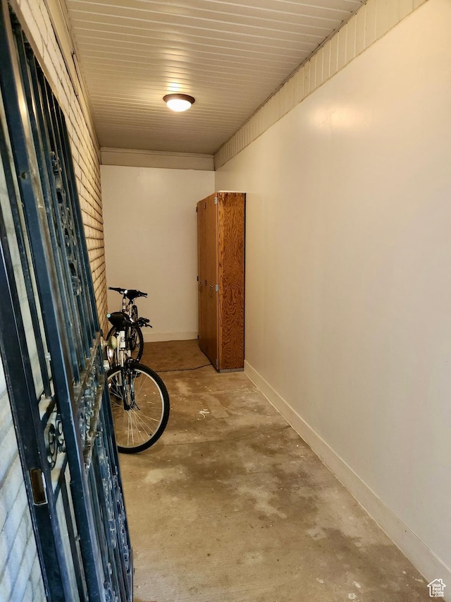 246 N 2800 E, Layton, UT 84040 - hall with unfinished concrete flooring and baseboards