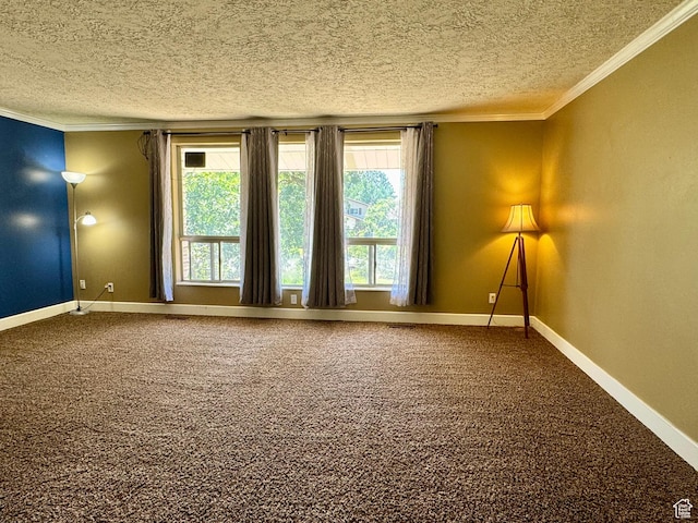 246 N 2800 E, Layton, UT 84040 - carpeted spare room with a textured ceiling, crown molding, and plenty of natural light