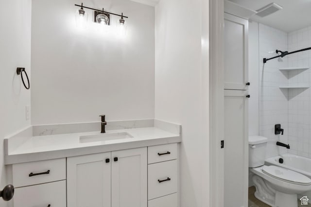 1309 E 370 S, Payson, UT 84651 - full bath with vanity, washtub / shower combination, and toilet