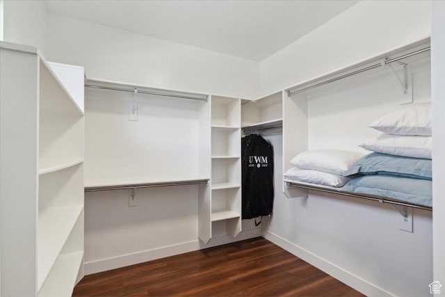 3222 W Harvard Dr, Mountain Green, UT 84050 - walk in closet featuring dark wood finished floors