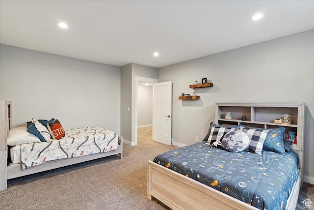 3222 W Harvard Dr, Mountain Green, UT 84050 - carpeted bedroom with recessed lighting and baseboards