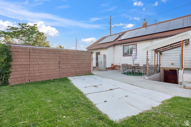 1095 N 100 W, Pleasant Grove, UT 84062 - view of yard with a patio area and a pergola