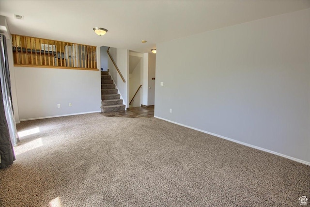 2086 S 50 E, Clearfield, UT 84015 - empty room featuring stairway, carpet floors, and baseboards