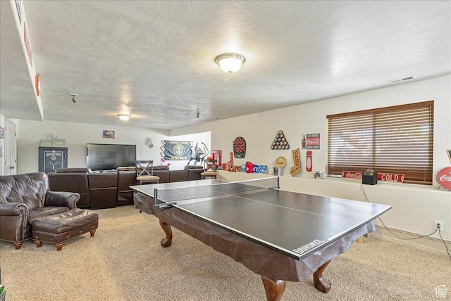 14263 S Morning Light Dr W, Herriman, UT 84065 - recreation room with light carpet and a textured ceiling