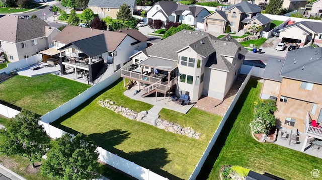 14263 S Morning Light Dr W, Herriman, UT 84065 - aerial perspective of suburban area
