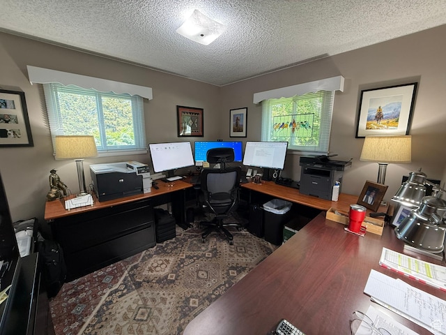 272 E 3000 N, North Ogden, UT 84414 - office area with a textured ceiling and wood finished floors