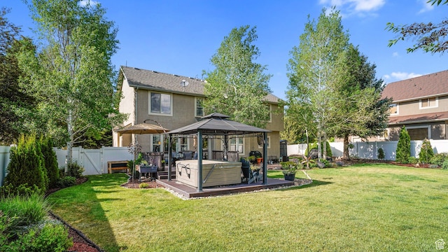 1988 Fieldstone Ln, Heber City, UT 84032 - back of property featuring a gazebo and stucco siding