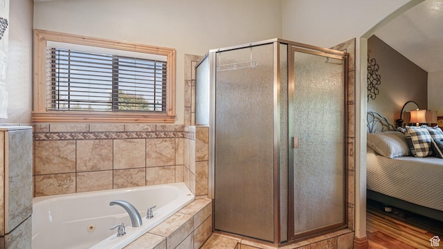 1988 Fieldstone Ln, Heber City, UT 84032 - bathroom featuring connected bathroom, a shower stall, and a jetted tub