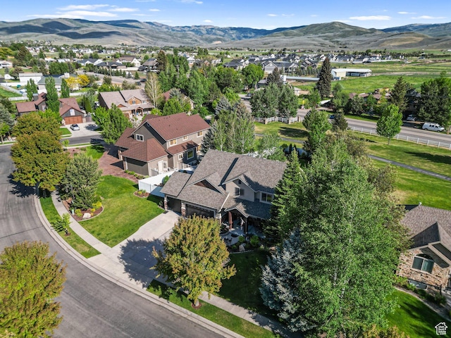 1988 Fieldstone Ln, Heber City, UT 84032 - aerial view of residential area featuring a mountainous background