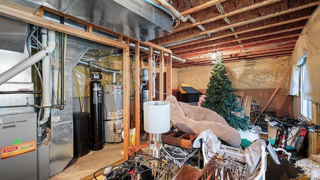 1988 Fieldstone Ln, Heber City, UT 84032 - unfinished below grade area with gas water heater