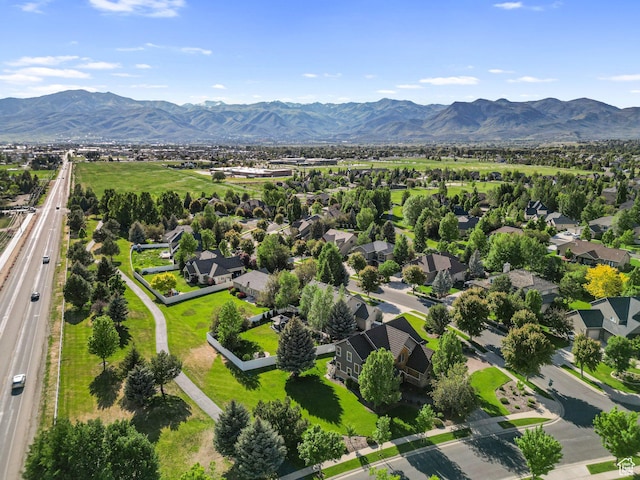 1988 Fieldstone Ln, Heber City, UT 84032 - aerial view of residential area featuring a mountain backdrop